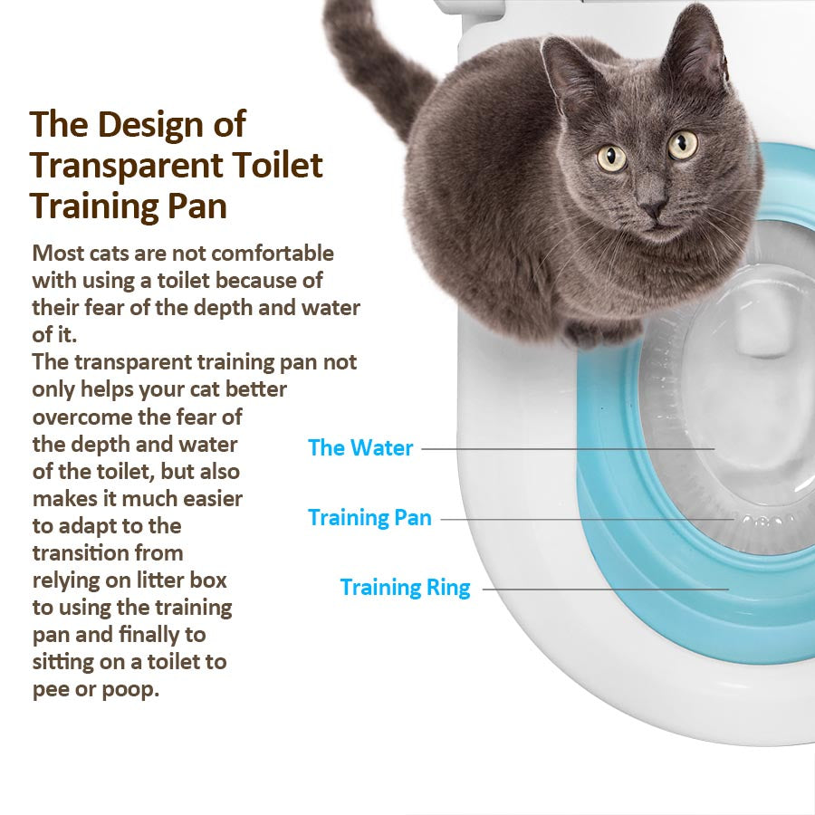 Fuzzymilky Cat Toilet Training Kit  - 2nd Generation | Teach Cat to Use Toilet